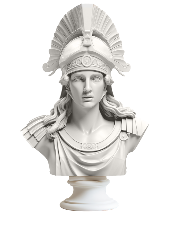 Büste der Athena, Göttin der Weisheit